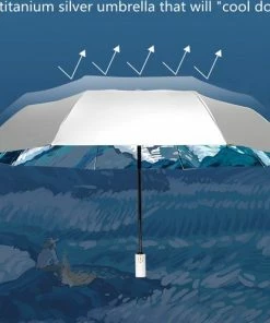 Korting ???? TDR-Opvouwbaar Paraplu - Zonbescherming Anti-Uv UPF50 + -Windproof- Stevig Paraplu - Automatisch -Van Gogh Ster Zee Print -zilver ???? 19 Korting ???? TDR-Opvouwbaar Paraplu - Zonbescherming Anti-Uv UPF50 + -Windproof- Stevig Paraplu - Automatisch -Van Gogh Ster Zee Print -zilver ???? -Hendi Shop 550x496 1