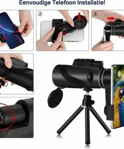 Korting ???? SmartImprove Monoculaire Telescoop, 40 X 60 High Power HD Monoculaire HD Monoculaire Met Smartphone Houder En Statief, Waterdicht, Monoculair Met Voor Vogelobservatie, Kamperen, Wandelen, Reizen, Jagen ✨ -Hendi Shop 550x496 3