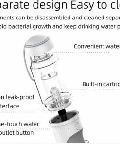 Beste Pirce ???? LuxeBass Draagbare Drinkfles Voor Honden Met Waterdispenser Voor Huisdieren - Bidon - Honden Drinkfles - Waterfles, Reizen, Drinken Voor Drinkflessen, Voor Buiten, (wit) ???? -Hendi Shop 550x497 1