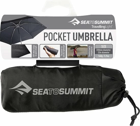 Hete verkoop ???? Sea To Summit Pocket Paraplu - Mini - Zwart ✨ 5 Hete verkoop ???? Sea To Summit Pocket Paraplu - Mini - Zwart ✨ - Afbeelding 3