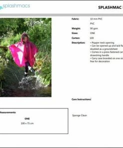 Promo ❤️ SPLASHMAC Regencape Poncho Voor Kinderen Kleur Saphir Blauw / In 8 Verschillende Kleuren ❤️ 12 Promo ❤️ SPLASHMAC Regencape Poncho Voor Kinderen Kleur Saphir Blauw / In 8 Verschillende Kleuren ❤️ -Hendi Shop 550x501 14
