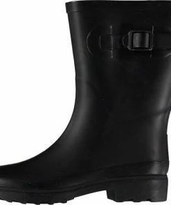 Beste Pirce ???? XQ Footwear - Regenlaarzen - Rubber Laarzen - Dames - Festival - Rubber - Zwart - Maat 41 ????