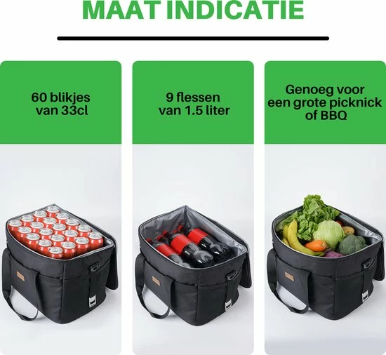 Goedkoopste ???? Weve Goods Packaway 4 Laags Geïsoleerde Koeltas - Lunchtas 30 Liter - Zwart ???? 16 Goedkoopste ???? Weve Goods Packaway 4 Laags Geïsoleerde Koeltas - Lunchtas 30 Liter - Zwart ???? - Afbeelding 14