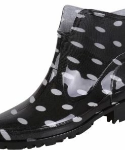 Beste deal ???? Zwarte, Korte Regenlaarzen Met Witte Stippen Van LEMIGO /MAAT 40 ???? -Hendi Shop 550x513 4