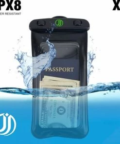 Hete verkoop ???? Jaunti | Waterdichte Telefoonhoesjes | Waterdicht Telefoonhoesje | Onderwater Hoesje Telefoon | Waterbestendig Telefoonzakje| Universeel Hoes Zwart | XL Variant Voor PRO & ULTRA Smartphones ????