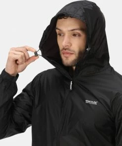 Goedkoopste ???? Regatta Pack-It II Regenjas - Maat XXL - Mannen - Zwart ✔️ -Hendi Shop 550x524 3