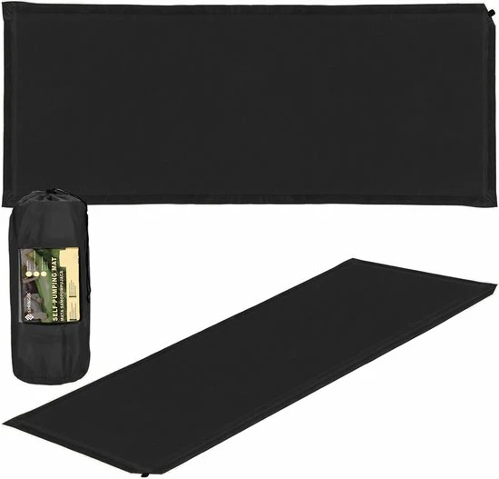 Nieuw ???? Springos Slaapmat | Zelfopblazend | 180 Cm | Inclusief Hoes | Zwart ???? 9 Nieuw ???? Springos Slaapmat | Zelfopblazend | 180 Cm | Inclusief Hoes | Zwart ???? - Afbeelding 7