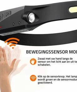 Nieuw ✨ Merkloos Solar Hoofdlamp Met Bewegingssensor - 2 Werklichten - Oplaadbaar Via USB ???? -Hendi Shop 550x530 8