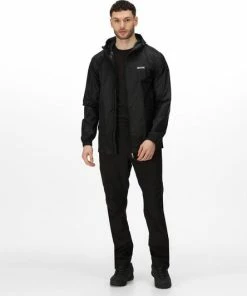 Goedkoopste ???? Regatta Pack-It II Regenjas - Maat XXL - Mannen - Zwart ✔️ -Hendi Shop 550x532 6