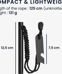 Aanbiedingen ???? Kwmobile Vuursteen En Strijker Set - Vuurstarter Voor Outdoor, Vissen, Bbq, Wandelen - Survival Aansteker En Touw - In Zwart ✨ -Hendi Shop 550x535 3