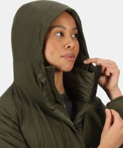 Goedkoop ???? Regatta, ???? Womens Yewbank II Waterdichte Dames Winterjas, Khakigroen, Maat 38 ???? -Hendi Shop 550x537 3