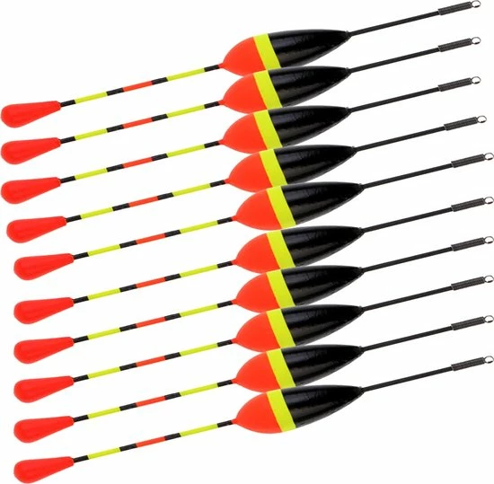 Beste Pirce ???? Merkloos Dobbers - Dobberset - Karper Vissen- Hengelsport - Vishengel - 10 Stuks ???? 4 Beste Pirce ???? Merkloos Dobbers - Dobberset - Karper Vissen- Hengelsport - Vishengel - 10 Stuks ???? - Afbeelding 2