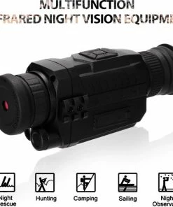 Flash-uitverkoop ???? DrPhone MONO2 - Monoculaire Nachtzicht Telescoop 720P - 5X35 - Optische Digitale Nachtvision - Infrarood HD Met Foto/Video-opname/Afspelen/Functie - Nightvision Zwart ???? -Hendi Shop 550x540 1