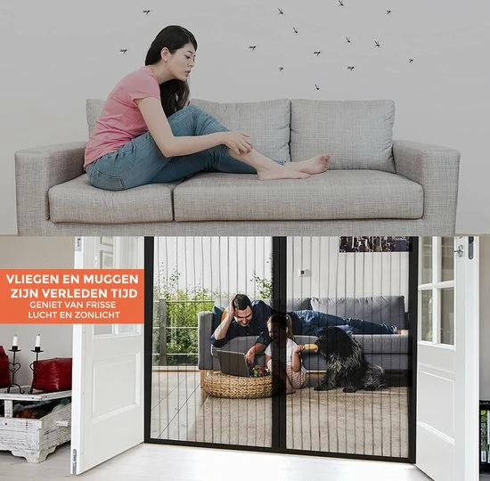 Beste deal ???? Nince Vliegengordijn - Deurhor - Deurgordijn - Maat 100 X 210 ???? 5 Beste deal ???? Nince Vliegengordijn - Deurhor - Deurgordijn - Maat 100 X 210 ???? - Afbeelding 4