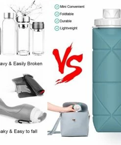 Beste Pirce ???? U-Fit One U Fit One® Opvouwbare Waterfles 0.6 Liter - Waterjug - Sportdrankfles - Fitness - Ufitone - Donkergroen ???? -Hendi Shop 550x541 3