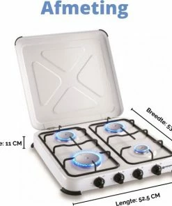 Beste Pirce ???? Kemper Gaskooktoestel Set – Campingset – Campingkookset – INCLUSIEF Installatiesetje – TOT 4 RVS Branders ???? -Hendi Shop 550x542 9