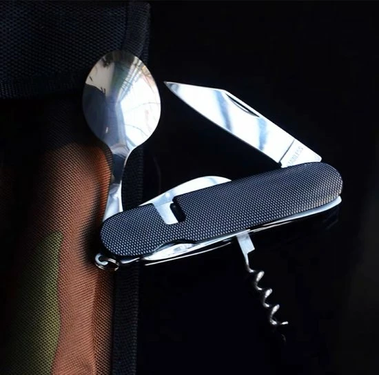 Uitgang ???? Nixnix - Opvouwbare Vork - 6-in-1 Multi Tool - Kamperen - Camping - Draagbare Universele Tool - Lepel - Mes ???? 7 Uitgang ???? Nixnix - Opvouwbare Vork - 6-in-1 Multi Tool - Kamperen - Camping - Draagbare Universele Tool - Lepel - Mes ???? - Afbeelding 5