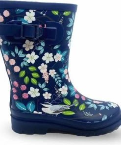 Beste recensies van ???? XQ Footwear - Regenlaarzen - Rubber Laarzen - Dames - Festival - Bloemenprint - Rubber - Donkerblauw - Maat 40 ⭐