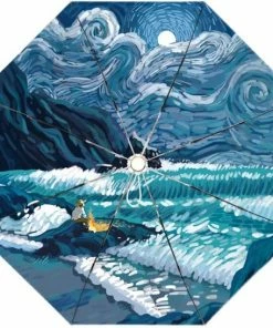 Korting ???? TDR-Opvouwbaar Paraplu - Zonbescherming Anti-Uv UPF50 + -Windproof- Stevig Paraplu - Automatisch -Van Gogh Ster Zee Print -zilver ???? 22 Korting ???? TDR-Opvouwbaar Paraplu - Zonbescherming Anti-Uv UPF50 + -Windproof- Stevig Paraplu - Automatisch -Van Gogh Ster Zee Print -zilver ???? -Hendi Shop 550x547 8