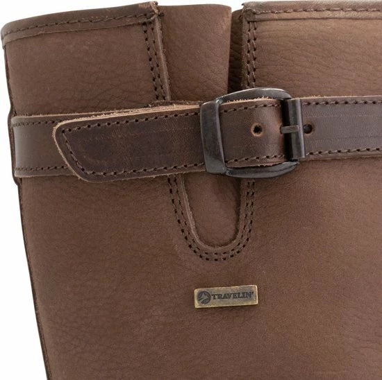 Korting ❤️ Travelin' Sweden Heren Outdoorlaarzen - Waterdicht En Ademend - Wol Gevoerde Wandellaars - Donkerbruin Leer - Maat 47 ???? 4 Korting ❤️ Travelin' Sweden Heren Outdoorlaarzen - Waterdicht En Ademend - Wol Gevoerde Wandellaars - Donkerbruin Leer - Maat 47 ???? - Afbeelding 2