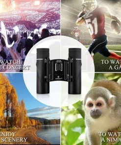 Coupon ???? Merkloos Verrekijker Compact - 10x25 - Klein En Lichtgewicht - Rubberen Omhulsel - Mini Pocketverrekijker Met Volledig Gecoate Lens - Voor Op Reis, Wandelen, Vogels Kijken ❤️ -Hendi Shop 550x550 110