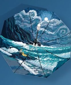 Korting ???? TDR-Opvouwbaar Paraplu - Zonbescherming Anti-Uv UPF50 + -Windproof- Stevig Paraplu - Automatisch -Van Gogh Ster Zee Print -zilver ???? 21 Korting ???? TDR-Opvouwbaar Paraplu - Zonbescherming Anti-Uv UPF50 + -Windproof- Stevig Paraplu - Automatisch -Van Gogh Ster Zee Print -zilver ???? -Hendi Shop 550x550 135