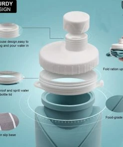 Beste Pirce ???? U-Fit One U Fit One® Opvouwbare Waterfles 0.6 Liter - Waterjug - Sportdrankfles - Fitness - Ufitone - Donkergroen ???? -Hendi Shop 550x550 269