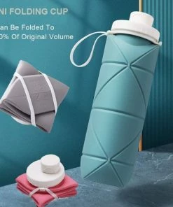 Beste Pirce ???? U-Fit One U Fit One® Opvouwbare Waterfles 0.6 Liter - Waterjug - Sportdrankfles - Fitness - Ufitone - Donkergroen ???? -Hendi Shop 550x550 270