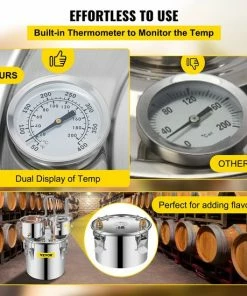 Begroting ❤️ Vevor™ Vevor® Destilleerapparaat - Destileerketel - Fermentatie Set - Distilleerketel Voor Alcohol - 12 Liter - RVS ???? 10 Begroting ❤️ Vevor™ Vevor® Destilleerapparaat - Destileerketel - Fermentatie Set - Distilleerketel Voor Alcohol - 12 Liter - RVS ???? -Hendi Shop 550x550 318