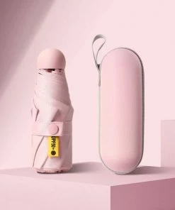 Beste Pirce ???? Merkloos TDR--Opvouwbare Paraplu -Windproof-Zonbescherming Anti-Uv UPF50 + Met Gratis Reisetui-roze ????