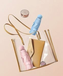 Beste Pirce ???? Merkloos TDR--Opvouwbare Paraplu -Windproof-Zonbescherming Anti-Uv UPF50 + Met Gratis Reisetui-roze ???? -Hendi Shop 550x550 362