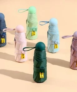 Beste Pirce ???? Merkloos TDR--Opvouwbare Paraplu -Windproof-Zonbescherming Anti-Uv UPF50 + Met Gratis Reisetui-roze ???? -Hendi Shop 550x550 363