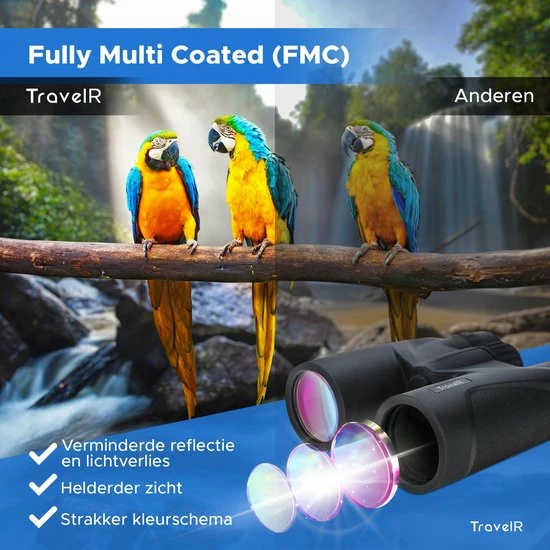 Top 10 ???? TravelR 10x42 Verrekijker – 10x Vergroting – BAK4 Prisma – Fully Multi ???? Coated (FMC) – Zwart ???? 8 Top 10 ???? TravelR 10x42 Verrekijker – 10x Vergroting – BAK4 Prisma – Fully Multi ???? Coated (FMC) – Zwart ???? - Afbeelding 6