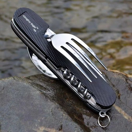 Uitgang ???? Nixnix - Opvouwbare Vork - 6-in-1 Multi Tool - Kamperen - Camping - Draagbare Universele Tool - Lepel - Mes ???? 5 Uitgang ???? Nixnix - Opvouwbare Vork - 6-in-1 Multi Tool - Kamperen - Camping - Draagbare Universele Tool - Lepel - Mes ???? - Afbeelding 3