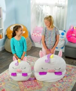 Beste Verkoop ✔️ Mediashop Happy Nappers Kinderslaapzak - 2-in-1 Zachte Knuffel En Zomerslaapzak - Wit Eenhoorn Motief Voor Kinderen Van 3 Tot 6 Jaar ???? -Hendi Shop 550x550 393