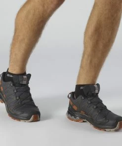 Aanbiedingen ???? Salomon - ???? SHOES XA PRO 3D V8 GTX Ebony/Caramel Caf - Ebony - Mannen - Maat 42 ???? -Hendi Shop 550x550 420