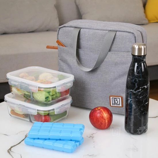 Gloednieuw ???? Brisby 4 Laags Geïsoleerde Koeltas - Lunchtas 7 Liter - Lichtgrijs ???? 6 Gloednieuw ???? Brisby 4 Laags Geïsoleerde Koeltas - Lunchtas 7 Liter - Lichtgrijs ???? - Afbeelding 4