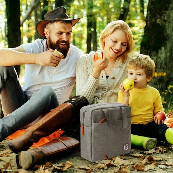 Gloednieuw ???? Brisby 4 Laags Geïsoleerde Koeltas - Lunchtas 7 Liter - Lichtgrijs ???? 10 Gloednieuw ???? Brisby 4 Laags Geïsoleerde Koeltas - Lunchtas 7 Liter - Lichtgrijs ???? - Afbeelding 8