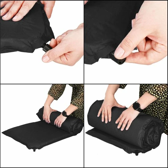 Nieuw ???? Springos Slaapmat | Zelfopblazend | 180 Cm | Inclusief Hoes | Zwart ???? 11 Nieuw ???? Springos Slaapmat | Zelfopblazend | 180 Cm | Inclusief Hoes | Zwart ???? - Afbeelding 9