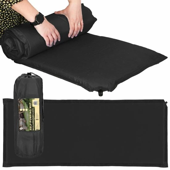 Nieuw ???? Springos Slaapmat | Zelfopblazend | 180 Cm | Inclusief Hoes | Zwart ???? 34 Nieuw ???? Springos Slaapmat | Zelfopblazend | 180 Cm | Inclusief Hoes | Zwart ???? - Afbeelding 32