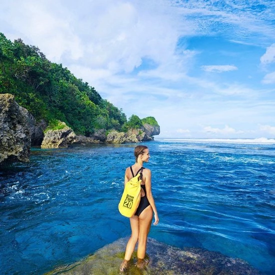 Nieuw ???? Nixnix Waterdichte Tas - Dry Bag - 20L - Geel - Ocean Pack - Dry Sack - Survival Outdoor Rugzak - Drybags - Boottas - Zeiltas ???? 9 Nieuw ???? Nixnix Waterdichte Tas - Dry Bag - 20L - Geel - Ocean Pack - Dry Sack - Survival Outdoor Rugzak - Drybags - Boottas - Zeiltas ???? - Afbeelding 7