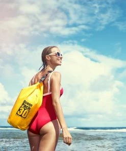 Promo ???? Merkloos Relaxdays Ocean Pack 30 Liter - Waterdichte Tas - Outdoor Droogtas - Dry Bag - Plunjezak - Blauw ???? -Hendi Shop 550x550 548