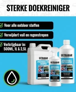 Beste Pirce ✨ Ultramar - Sprayhood & Tent Shampoo - 1L - Tentdoekreiniger - Voor Bootkap, Tent, Cabriodak, Zonwering - Tentonderhoud - Bootonderhoud - Schoonmaakmiddel ???? -Hendi Shop 550x550 600