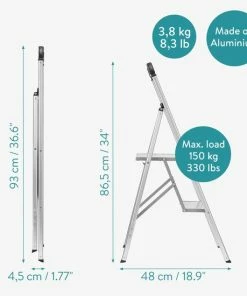 Top 10 ???? Navaris Aluminium Huishoudtrap - Trap Met 2 Treden - Opstap Van Aluminium - Lichte Inklapbare Ladder - Multifunctionele Keukentrap Met Antislip Poten ???? 13 Top 10 ???? Navaris Aluminium Huishoudtrap - Trap Met 2 Treden - Opstap Van Aluminium - Lichte Inklapbare Ladder - Multifunctionele Keukentrap Met Antislip Poten ???? -Hendi Shop 550x550 62