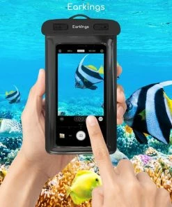 Goedkoopste ???? Waterdichte Telefoonhoesjes - Drybag Set Van 2 Stuks - Onderwater Hoesje Telefoon Voor Alle Telefoons - Waterdicht Telefoonhoesje Earkings - Zwart & Groen ???? -Hendi Shop 550x550 694