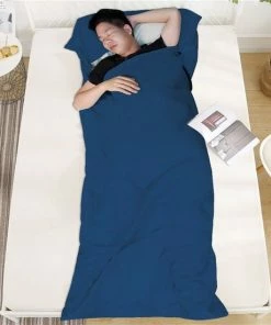 Beste Pirce ???? Merkloos Outdoor Camping - Slaapzak - Reizen - Draagbaar - Vuilbestendig - Ultralichte Slaapzak - Blauw ✨ -Hendi Shop 550x550 722