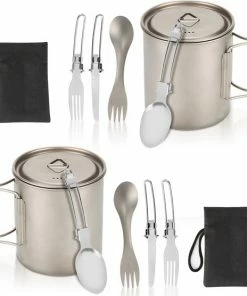 Coupon ???? Alizendeh 2x Camping Beker Kampeerbeker Camping Cup Theekopjes Servies Nostalgisch-Art Camping Mok Bekers 750ml Drinkbeker ????