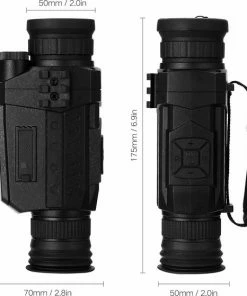 Flash-uitverkoop ???? DrPhone MONO2 - Monoculaire Nachtzicht Telescoop 720P - 5X35 - Optische Digitale Nachtvision - Infrarood HD Met Foto/Video-opname/Afspelen/Functie - Nightvision Zwart ???? -Hendi Shop 550x559 5