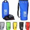 Promo ???? Merkloos Relaxdays Ocean Pack 30 Liter - Waterdichte Tas - Outdoor Droogtas - Dry Bag - Plunjezak - Blauw ???? -Hendi Shop 550x559 7