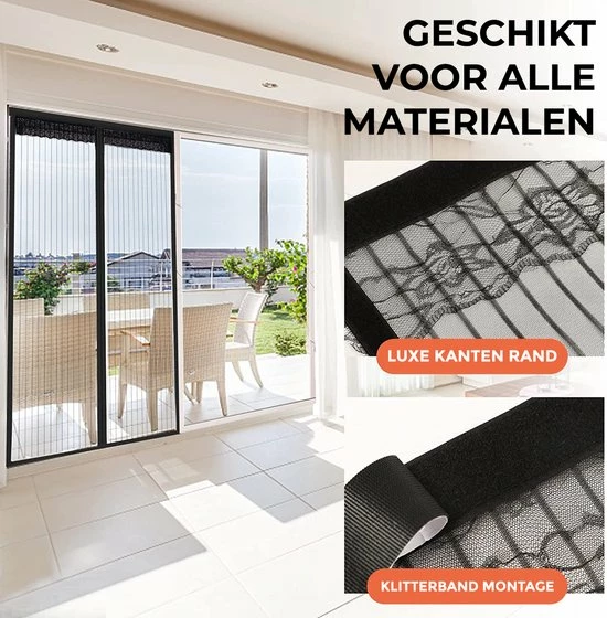 Beste deal ???? Nince Vliegengordijn - Deurhor - Deurgordijn - Maat 100 X 210 ???? 6 Beste deal ???? Nince Vliegengordijn - Deurhor - Deurgordijn - Maat 100 X 210 ???? - Afbeelding 5